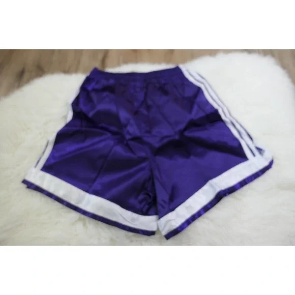 NWT 90s Y2K Vintage Adidas Spezial II Nylon Satin Soccer Shorts Purple Sz Small - Picture 10 of 12